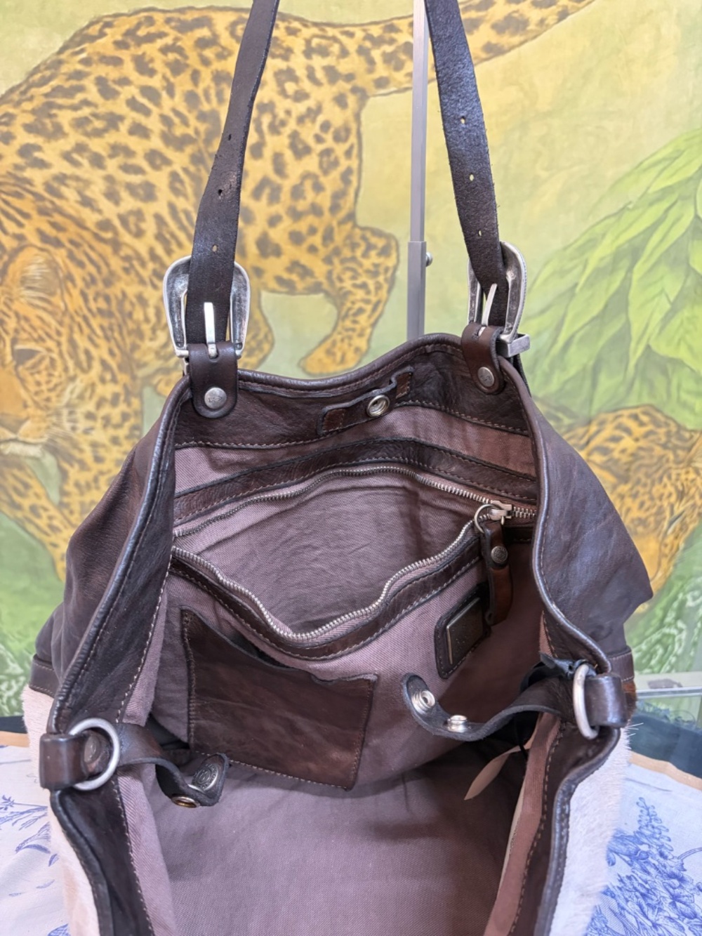 Campomaggi Lidia Shoulder Bag with Calf Hair - Picture 10 of 13